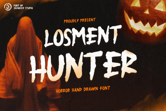Losment Hunter – A Horror Hand-Drawn Display Font That Commands Attention