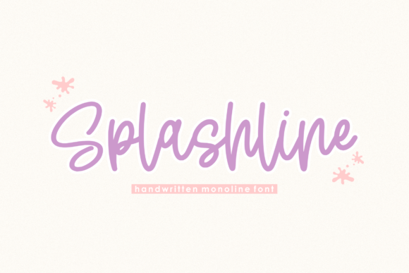 Splashline Handwritten Font for Modern Brands
